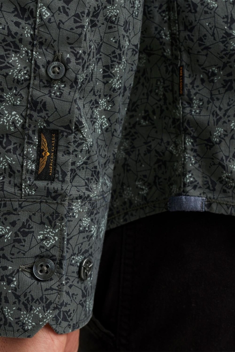 PME legend long sleeve shirt print on poplin